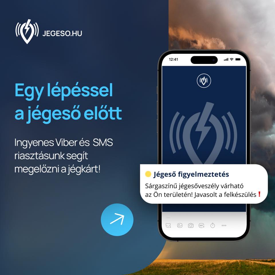 ingyenes jégeső-riasztó szolgáltatás indul