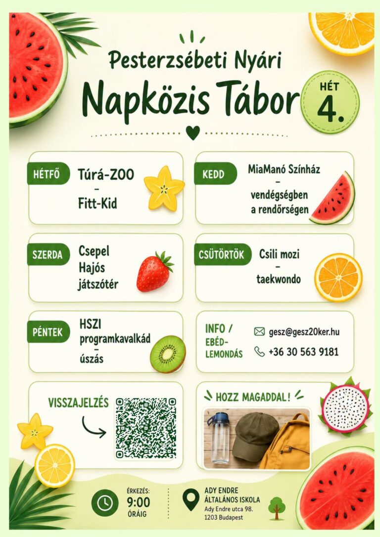 Pesterzsébeti Nyári Napközis Tábor 4. hét