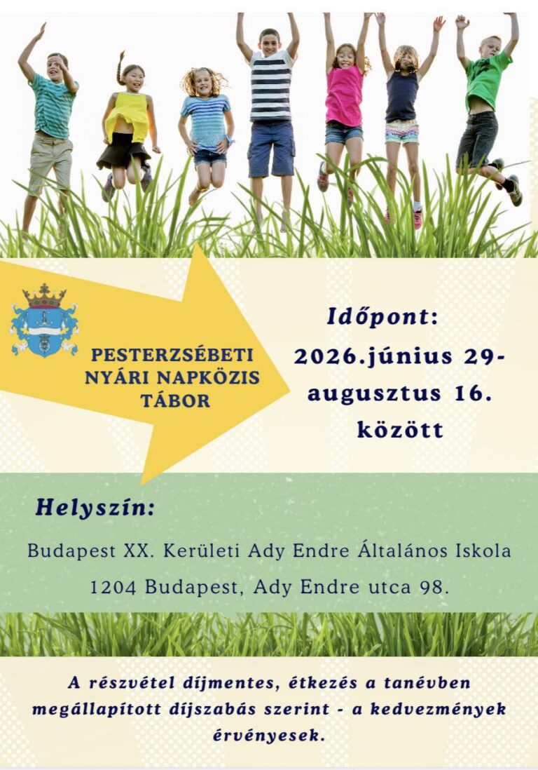 Nyári napközis tábor – 2026