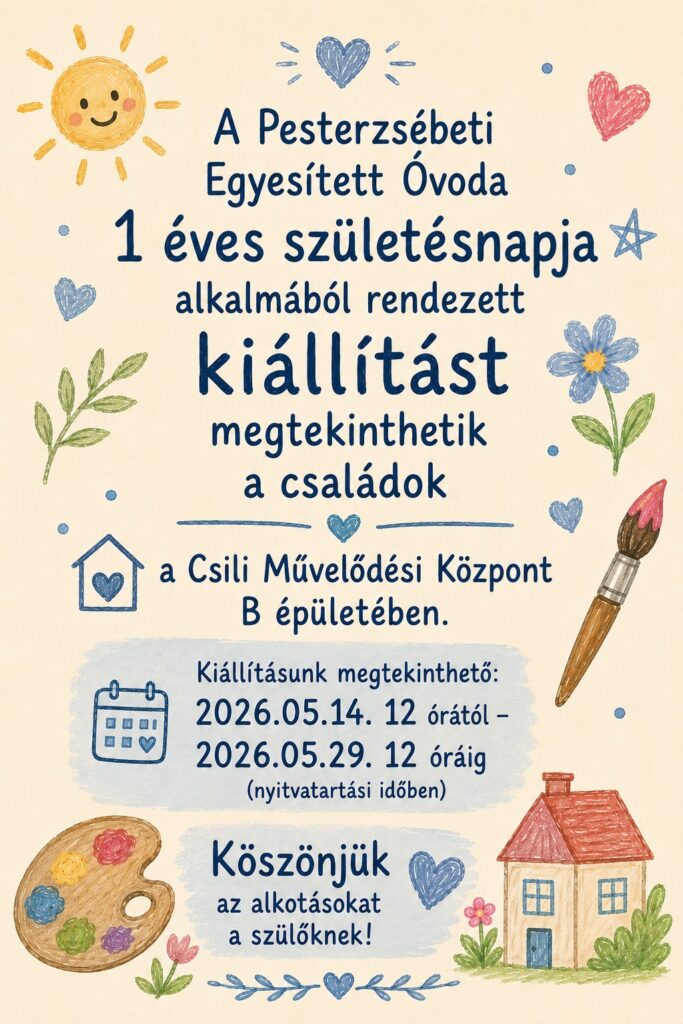 1 éves a Pesterzsébeti Egyesített Óvoda